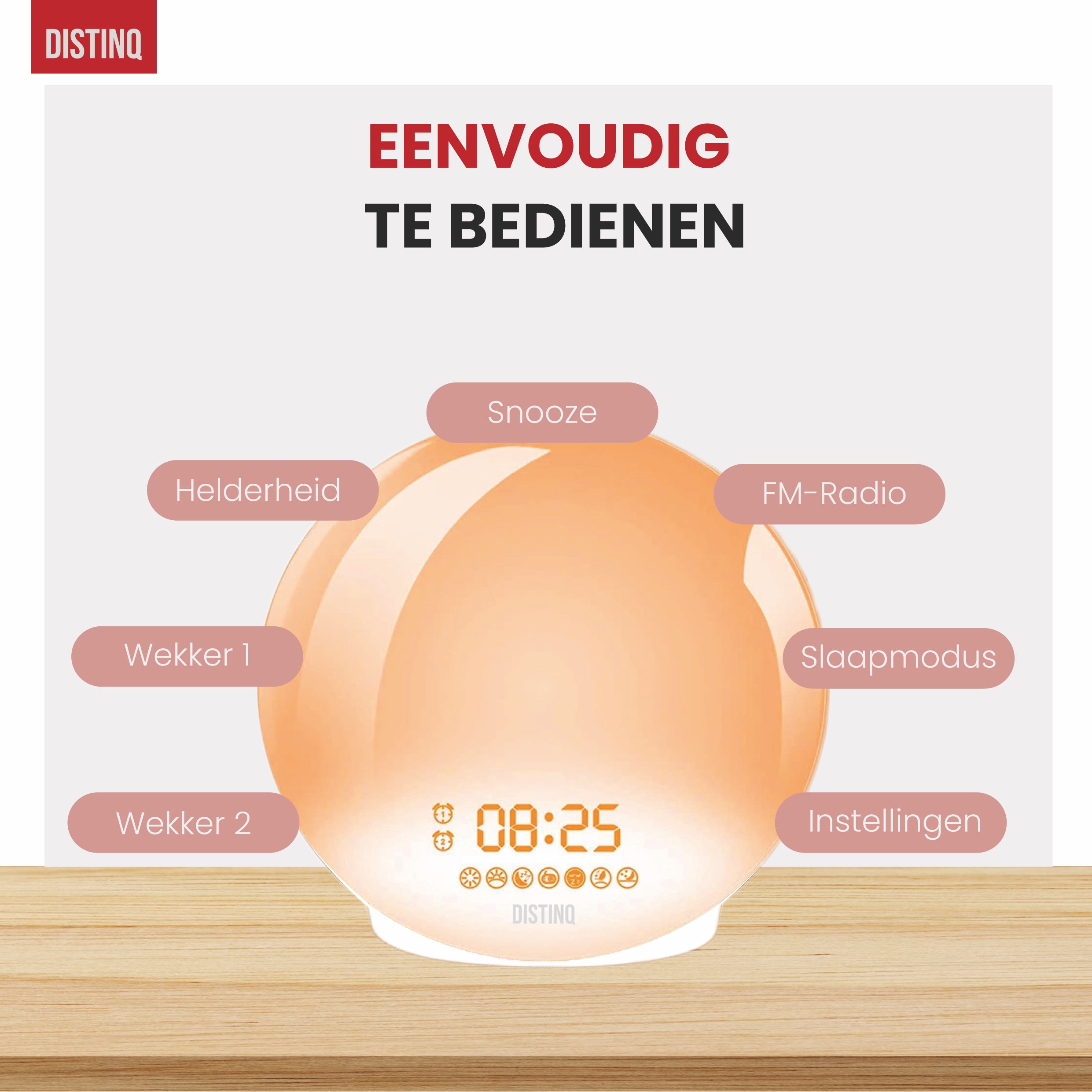 DistinQ Wake-Up Light White